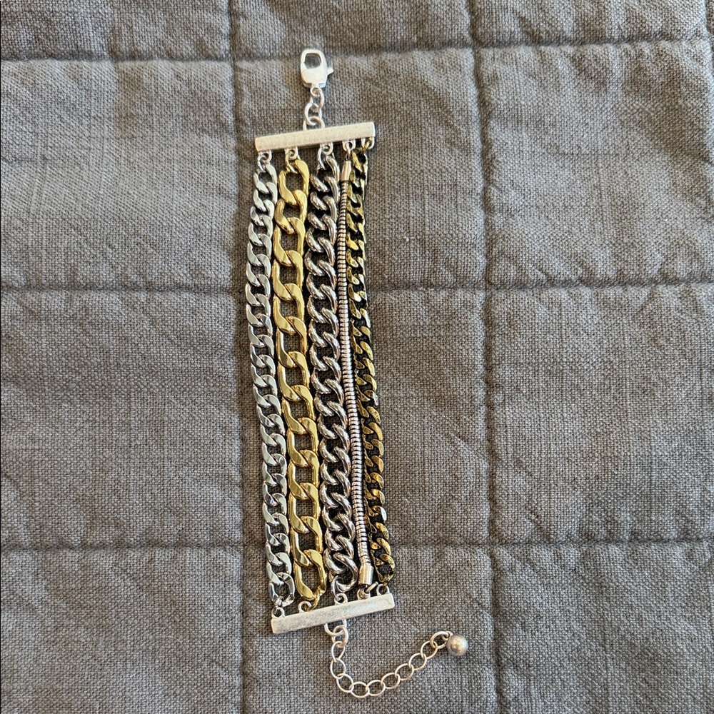 Jenny Bird Gold and Silver Chain Belt